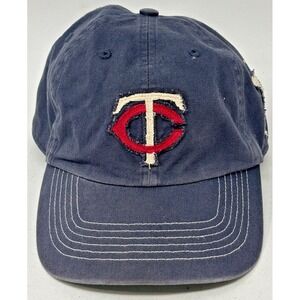 Minnesota Twins TC #7 Fitted Hat The Franchise MLB Baseball Cap Navy M